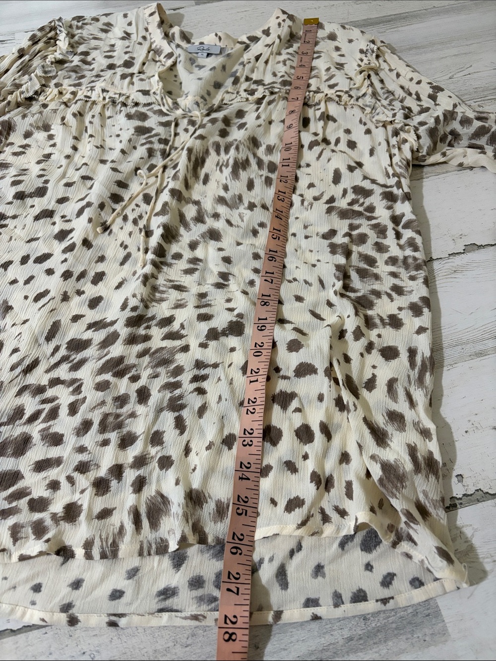 Rails Lydia Puma Animal Print Blouse Size XL - Picture 11 of 11